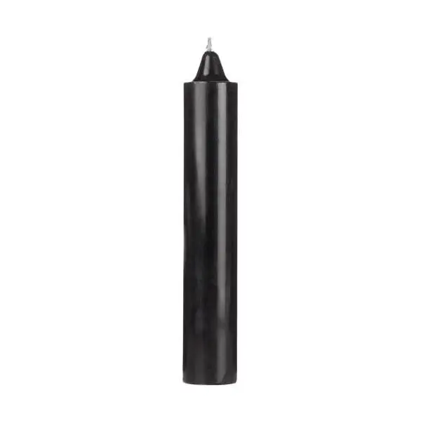 Black Jumbo Candle, 9''