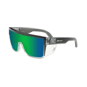 Bomber Eyewear Buzz Bomb | Men's Safety Sunglasses Full Frame ANSI Z87+ Removable Side Shields UV Protection Polarized & Standard Lens Unisex Job Site Outdoor Work Fishing Cycling
