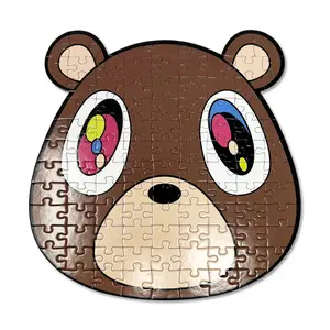 Graduation Bear Face Puzzle