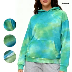 Holafish Tie Dye Hoodie Unisex Tie Dye Hooded Sweatshirt, Womens Casual Fashion Long Sleeve Hooded  Sweatshirt for Daily Holiday Outdoor Wear ,Fall Hoodies Unique
