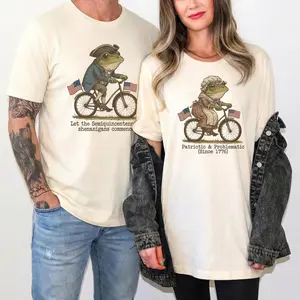 4th of July Matching Couple Shirts 2XL-4XL