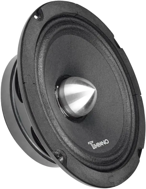 Timpano 6.5 Midrange Speaker TPT-MR6-4 Bullet 500 Watts, 4 Ohm, Shallow Mount 6.5 Inch Speakers PRO Mid Range Loud Speaker (Single)