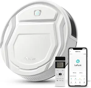 Lefant M210 Pro Robot Vacuum Cleaner – 2200Pa Suction, 120 Mins Runtime, Wi-Fi(2.4GHz ONLY)/App/Voice Control, Ideal for Hard Floors, Low-Pile Carpet & Pet Hair, Auto Recharge
