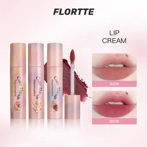 FLORTTE I Am Super Beauty Matte Lip Cream With Subtle Shimmer Non-Drying & Long-Wear lip stain Smooth & Lightweight lip products