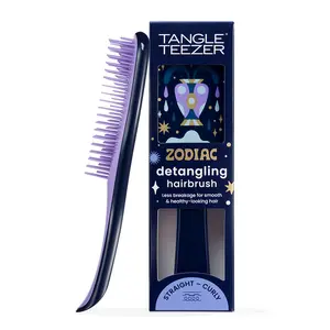 Tangle Teezer Zodiac Ultimate Detangler Hairbrush for Wet & Dry Hair, Eliminates Knots & Reduces Breakage for All Hair Types, Aquarius