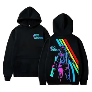 Retro ARC Raider Operative ARC Raiders Hoodie – Sci-Fi Shooter Game Graphic Pullover, Unisex Neon Cyberpunk Gamer Streetwear