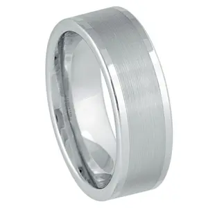 Platinum-plated (ion-plating*) White Tungsten – 8mm