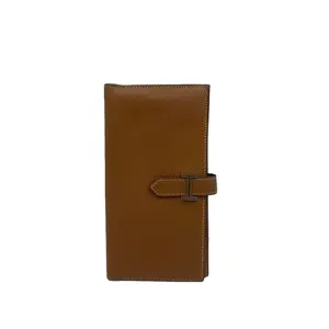Pre-owned HERMÈS FRANCE Small Leather Goods H1 HermèsBearn long wallet H buckle suit clip H17806
