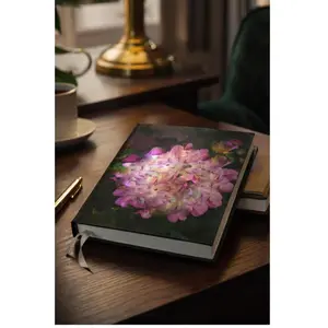 Pink Hydrangea Hardcover Journal