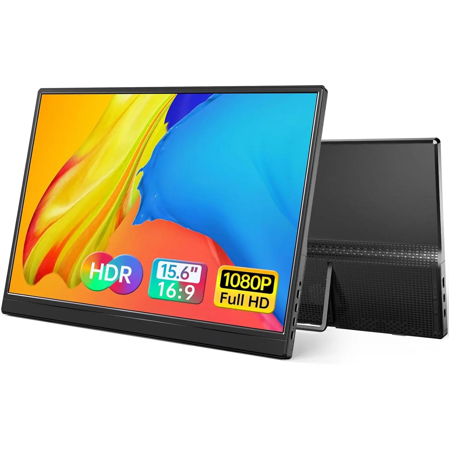 Yxk Portable Monitor 15.6 Inch 1080P USB-C HDMI Ultra-Slim Travel