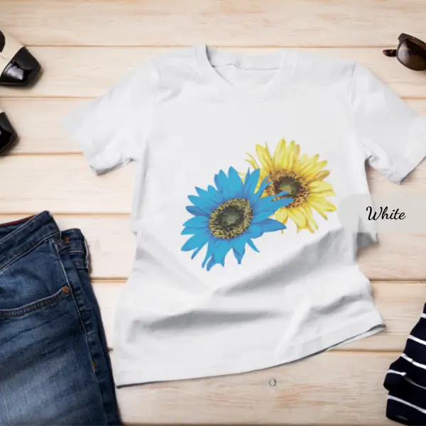Sunflower Ukraine Trident Ukrainian T-Shirt