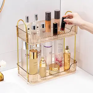 Bathroom shelf, desktop cosmetic storage box, bathroom metal bedroom accessories, kitchen storage rack, Bathroom Organizing Accessories