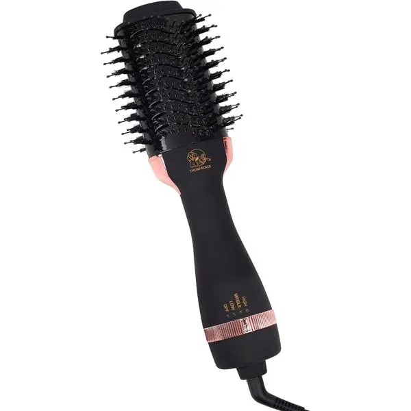 Hair Dryer Brush Blow Dryer Brush in One, 4 in 1 Ionic Hair Dryer and Styler Volumizer with Oval Titanium Barrel, Hot Air Straightener for Smooth Frizz-Free Blowout