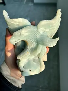 Natural handmade carved eagle Amazon material
