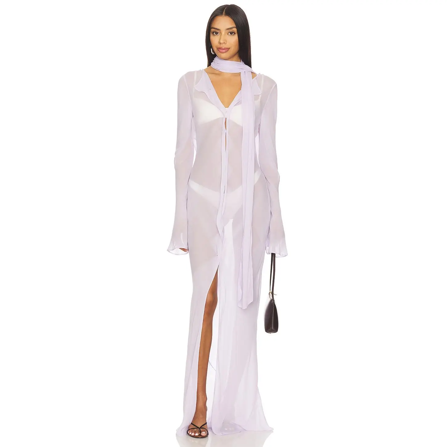 EAVES Rina Maxi Dress in Lavender