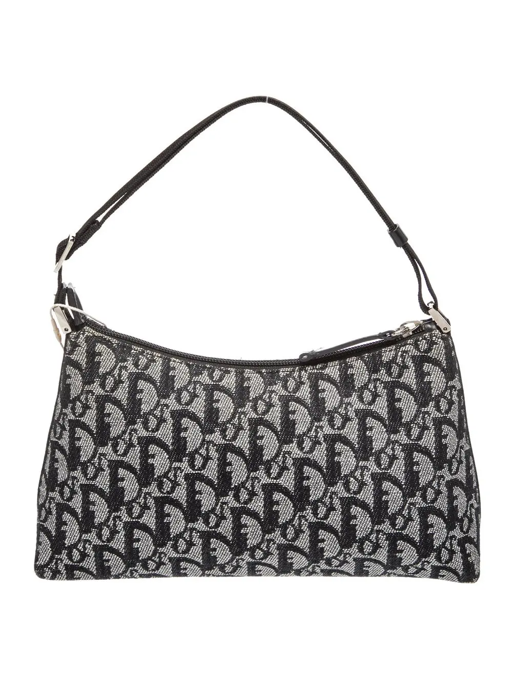 Pre-owned Dior Canvas Shoulder bags Christian Vintage Trotter Pochette Shoulder Bag Diorissimo Small