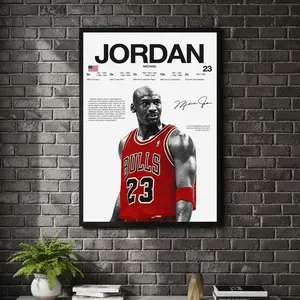 [ SPORT UNFRAMED - SALE UP TO 45% ] Michael Jordan Hardline Series Basketball Sports Poster GOAT Wall Art