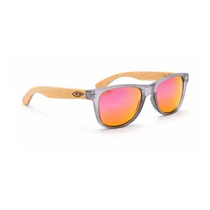 Midnight Rose Handcrafted Eco-Friendly Dark Bamboo Rose Gold Lenses Smoke Grey Frames UV400 Polarized Eyewear