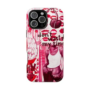 Left On Red Tough Case – Edgy Aesthetic Design with Attitude, Protective Cover for iPhone 16/15/14/13/12/11 & Samsung S21–S24 Series