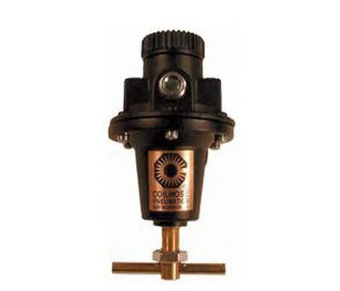 Coilhose Pneumatics 166-8802 Heavy Duty Air Compressor Regulator, 0.0 psi Min, 125.0 psi Max, 4 oz, Balanced Design, 3" Diameter