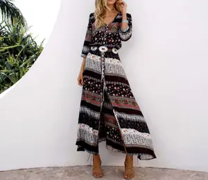 Women Beach Boho Maxi Dress