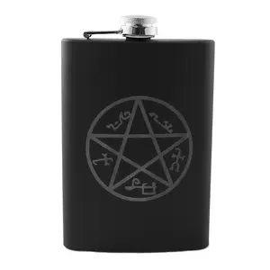8oz Demon Trap Black Flask L1
