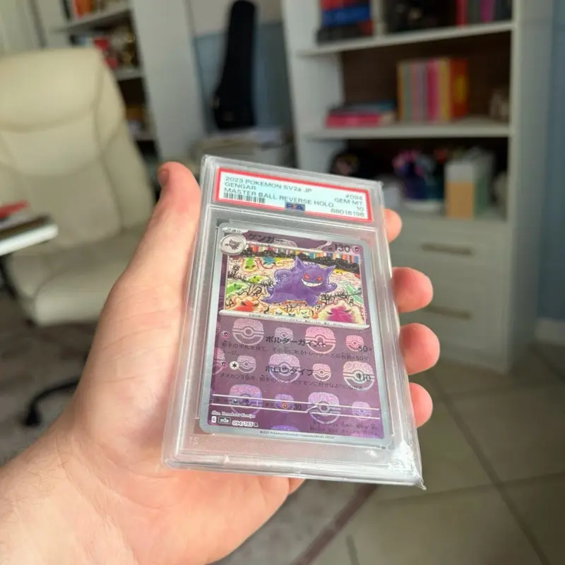 Pokemon Gengar Collectible Cards - Japanese 151 Masterball Series #094 Non-Sports Trading Card - PSA 10 GRADED