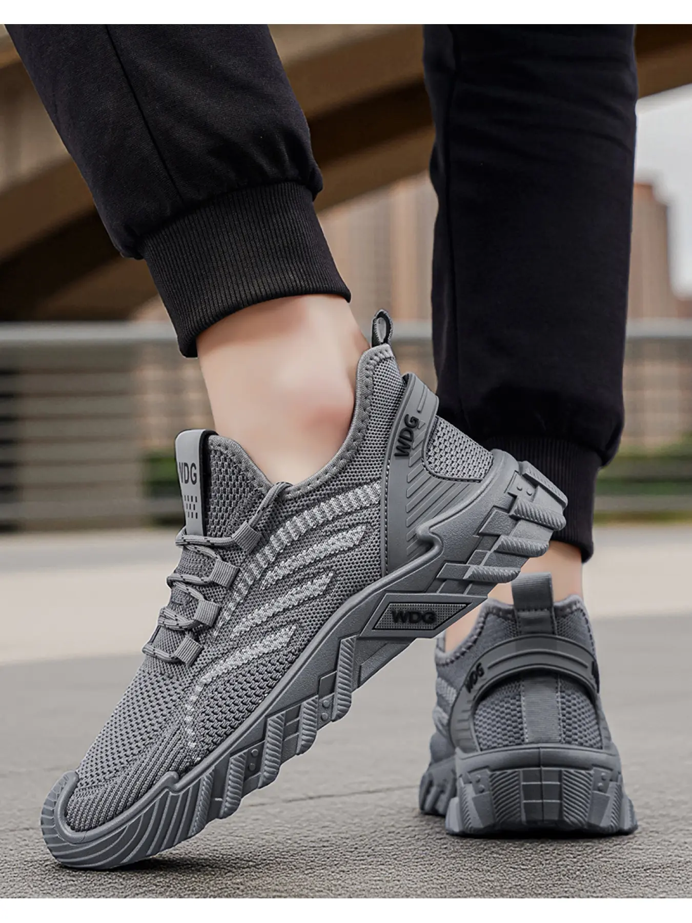 Men's Casual Slip On Platform Mule Trainer Sneakers Non Slip Backless Sports Slide Shoes, Walking Shoes
