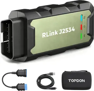 TOPDON RLink J2534 Reprogramming Tool, J2534 Pass-Thru Programmer, OEM Reprogramming and Diagnostic Tool, Supports J2534/D-PDU/CAN-FD/DoIP