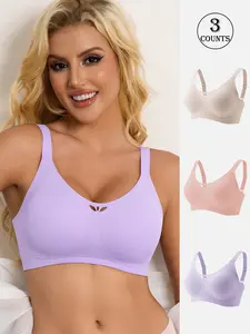 High-Quality Seamless Jelly Women's Bras, Breathable, Comfortable, Skin-Friendly, Hook Closure, Wirefree Bra, Everyday Casual Light Luxury Sexy Lingerie, Supportive and Push-Up, Yoga Sports, Beautiful Back, Seamless Jelly Bras, Seamless Wireless Bra