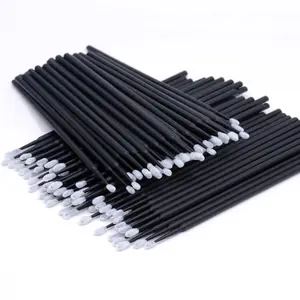 Disposable Micro Swabs, 100pcs Mascara Wands Applicators, Lip Wands, Eyelash Extension Brush Eyeliner Brush Cosmetic Tools, Clean