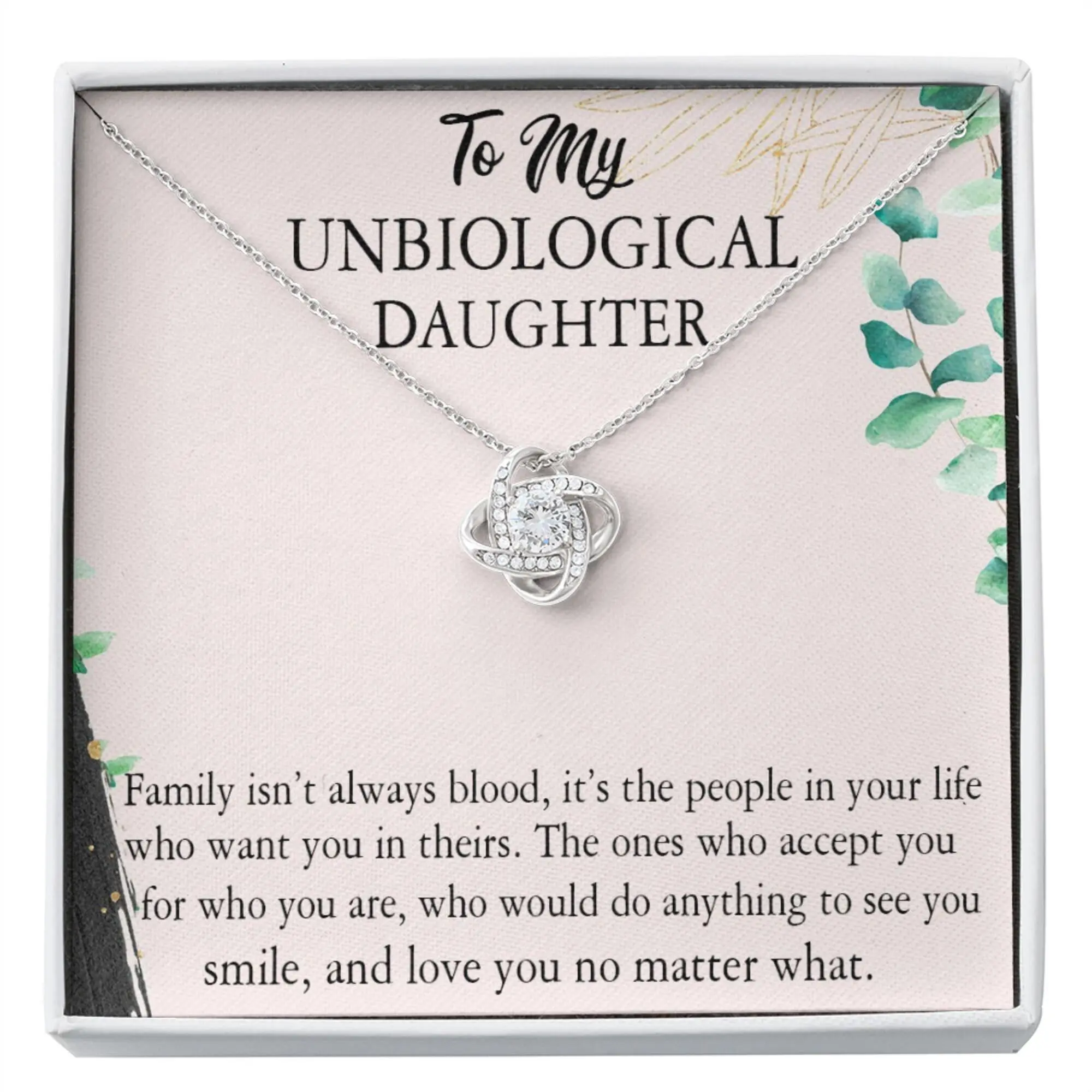Personalized Bonus Daughter Gift, Step Daughter Gift, Stepdaughter Necklace, Stepdaughter Gift, Gift for Stepdaughter, Step Daughter Birthday Gift V2