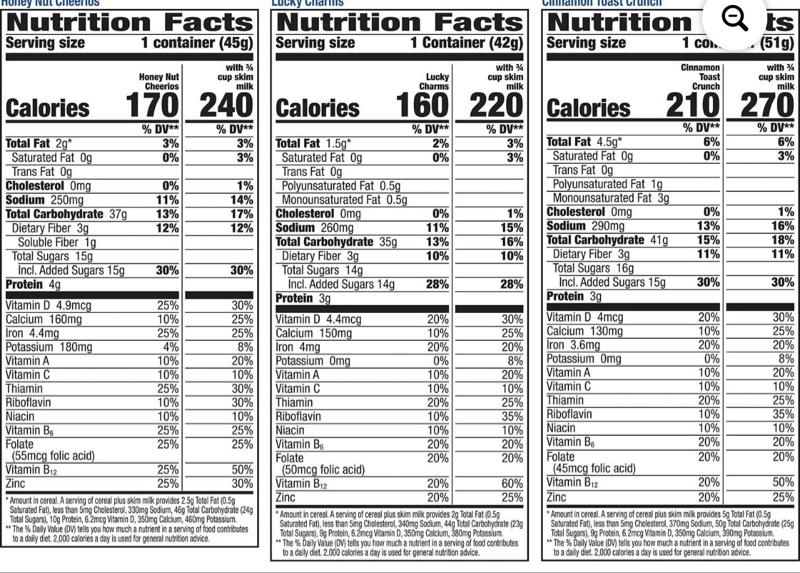 Cereal Cups Variety Pack 12 pk Includes Honey Nut Cheerios Lucky Charms & Cinnamon Toast Crunch