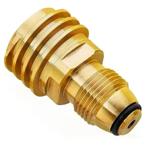 POL to QCC1 Propane Adapter, Old to New, Propane Tank Adapter Converts POL LP Tank Service Valve to QCC1/Type1 Hose or Regulator Gas Supply Gas Line