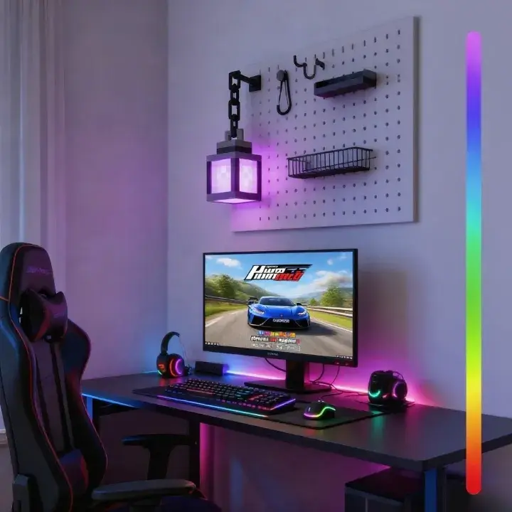 Pixel Mood Lantern by Lumihaven Decor – 16-Color USB-C RGB Lantern