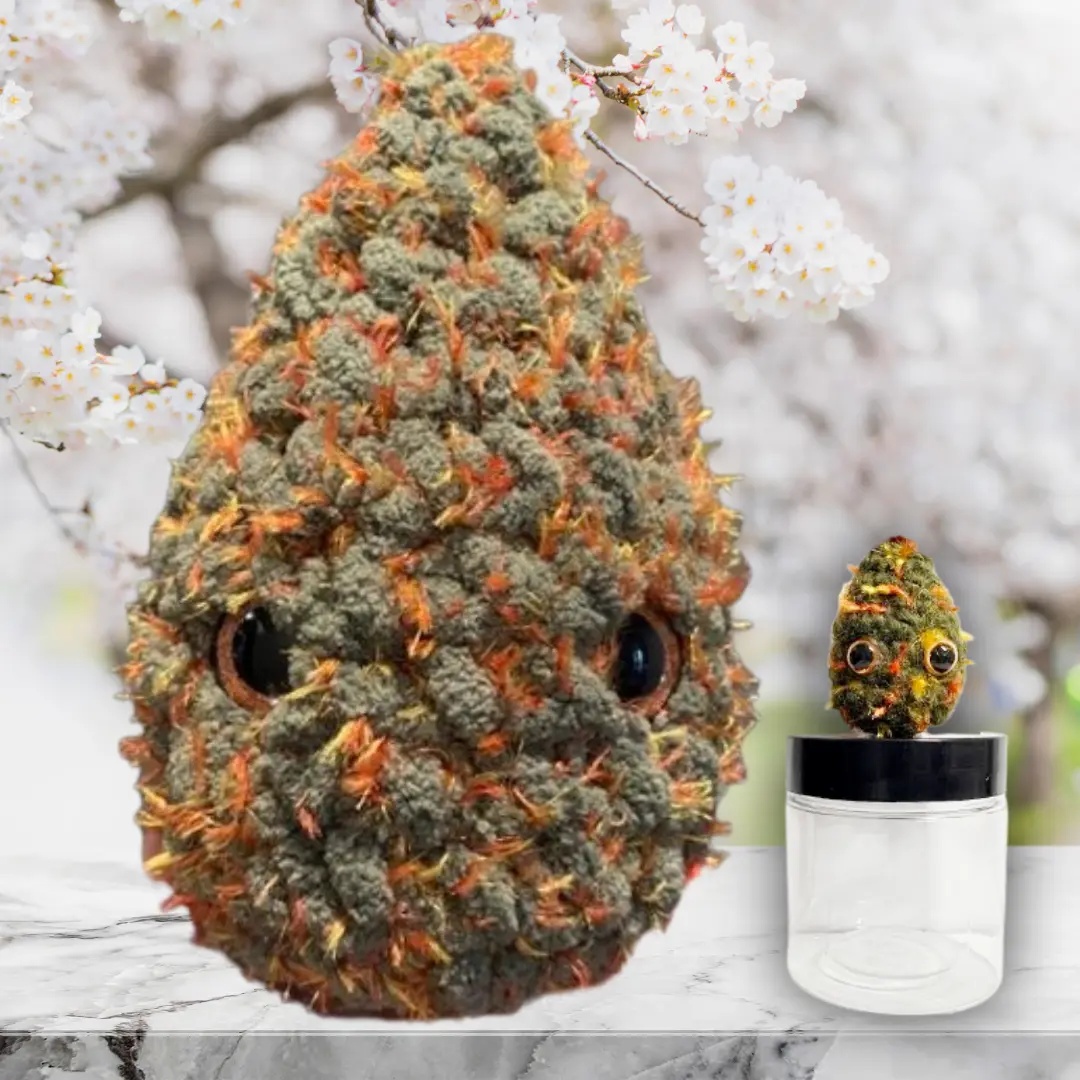 Handmade Crochet Nugget Plushie, THE Mother NugBud Handmade Craft Toy for DIY Knitting & Crochet Enthusiasts