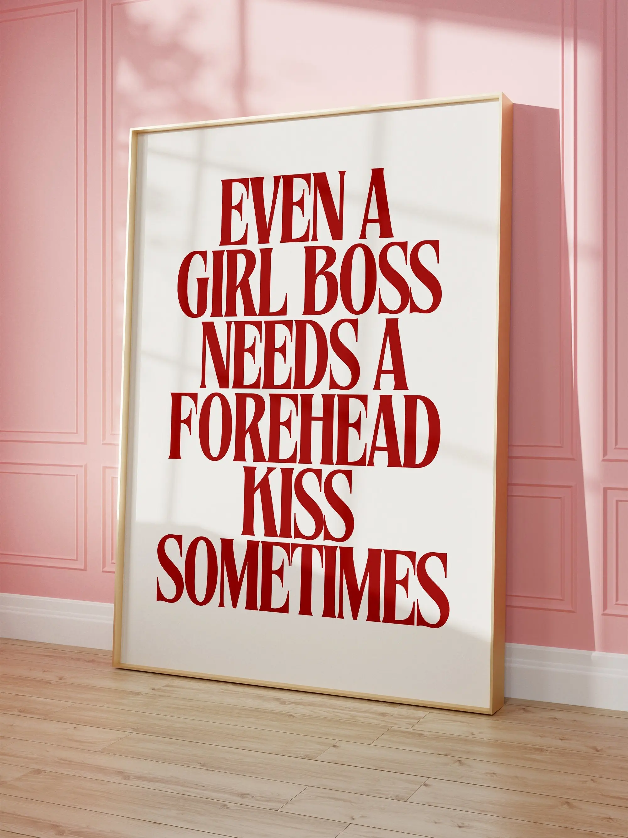 Even A Girl Boss Needs A Forehead Kiss Sometimes Poster, Funny Meme Poster, Girly Dorm Room Decor, Poster Prints No Framed, Gifts For Girl, Wall Art Decor, Abstract Wall Art, Gifts For Birthday