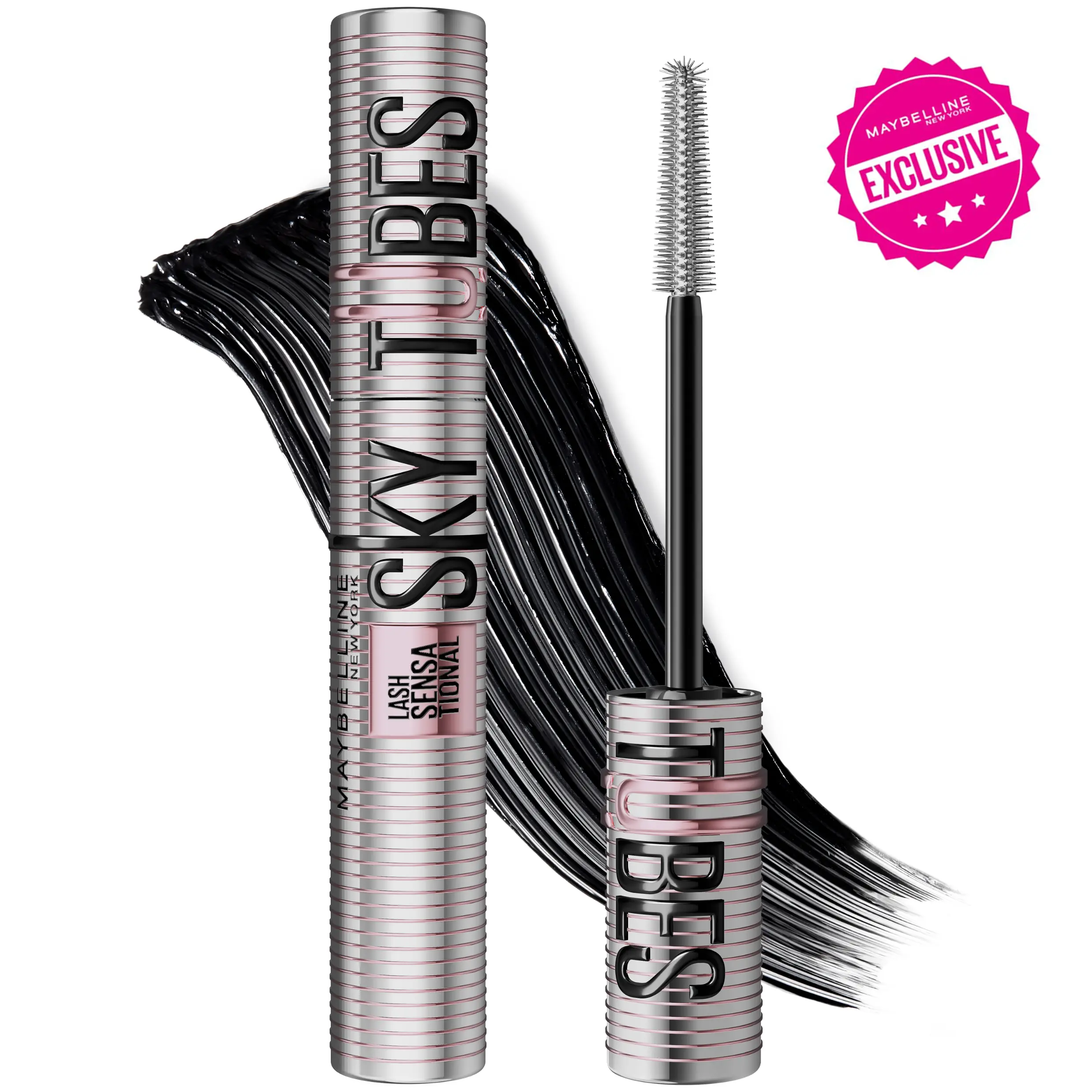 Sky Tubes Tubing Mascara, 24H Extension-Like Length & Volume, Smudge-Proof, Maybelline New York Sky Tubes Tubing Mascara, 24H Extension-Like Length & Volume, Smudge-Proof, Maybelline New York
