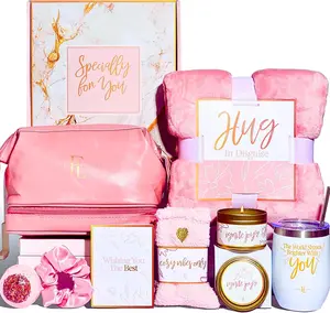 Self Care Gifts for Women – 10 Piece Care Package for Women, Birthday Day Gift Set, Relaxing Spa Baskets for Wife, Grandma, Sister, Hug in a Box, Thanksgiving, Women's Day, Christmas, Valentine