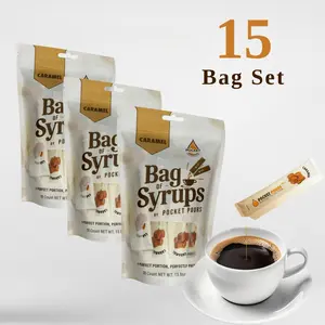 Pocket Pours Caramel Coffee Syrup - 15 Bag Box