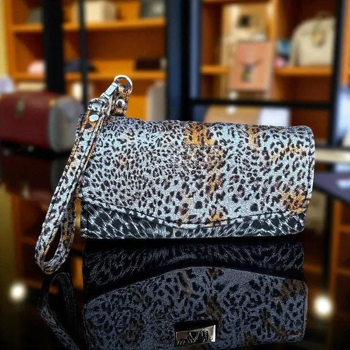 Cheetah Print Necessary Clutch Wallet w/ Wristlet