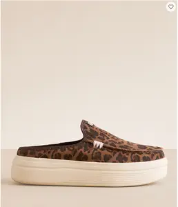 Austin Lift Leopard Leather Mule Shoe - Women's