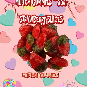Munch Gummies ~ Sour Strawberry Slices