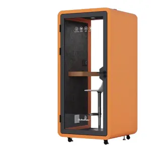 Orange Office Furniture Modern Booth