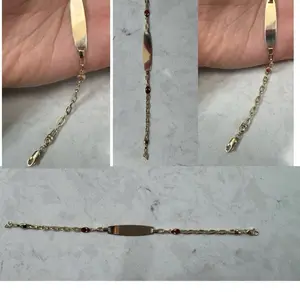 Esclava en talla 6” oro 14K
