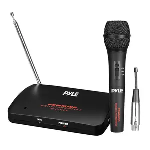 Dynamic Microphone Dual Function Wireless/Wired High Output Black