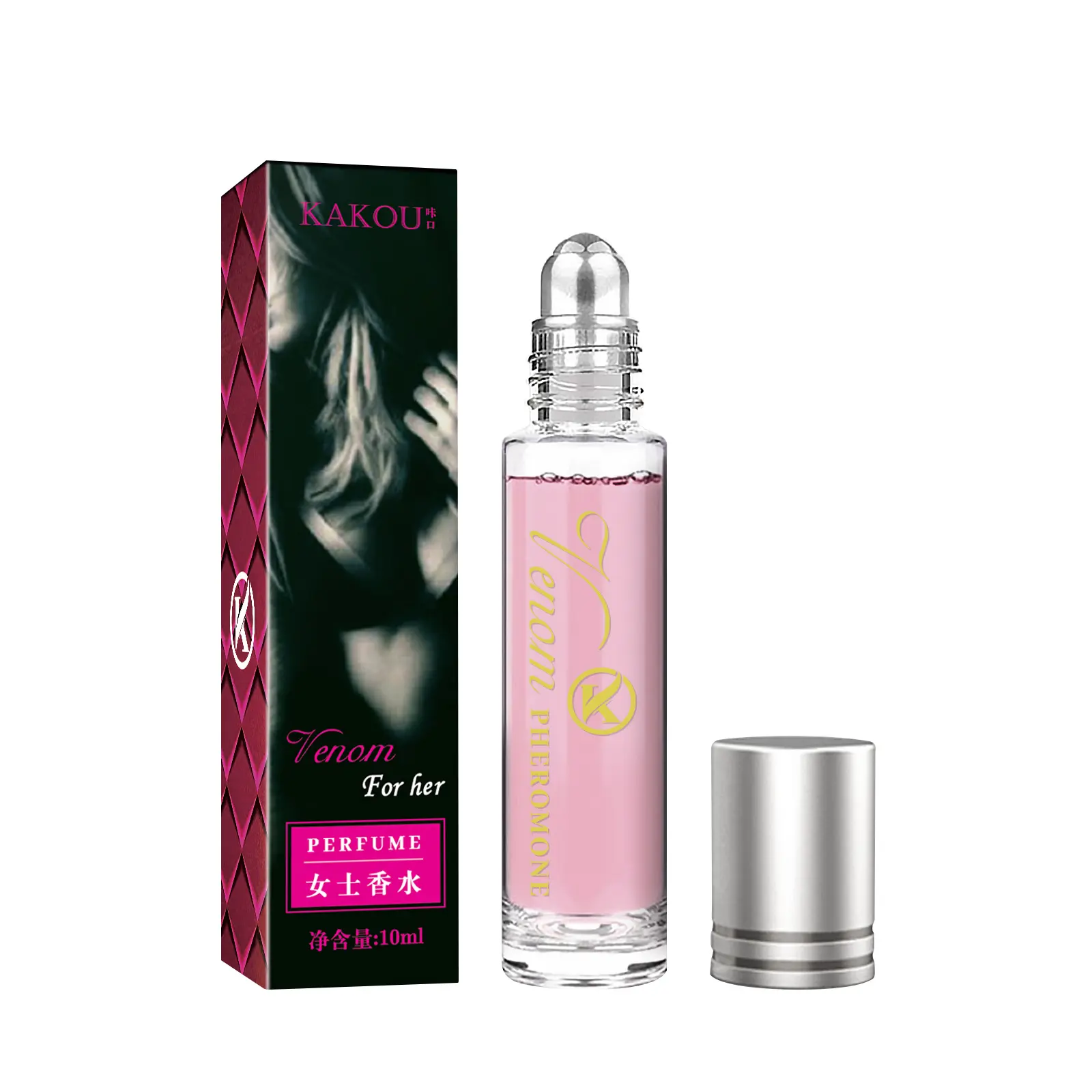 Women's Unisex Roll-On Pheromone Perfume Oil 2-Pack (10ml Each), Natural Blend, Elegant Captivating Floral Scent, Long Lasting Fast-Absorbing Fragrance Oil, Apply Pulse Points for Dating Events & Charm Boosting, Long Lasting Perfumes