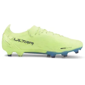 PUMA Mens Ultra Ultimate Soccer Cleats Cleated, Firm Ground, Turf - Green