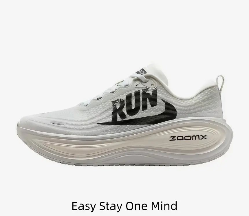 Lightweight White Letter Print Mesh Sneakers Perforated Breathable Upper Thick Soft Cushion Midsole Trendy Comfort Daily Walking Shoes