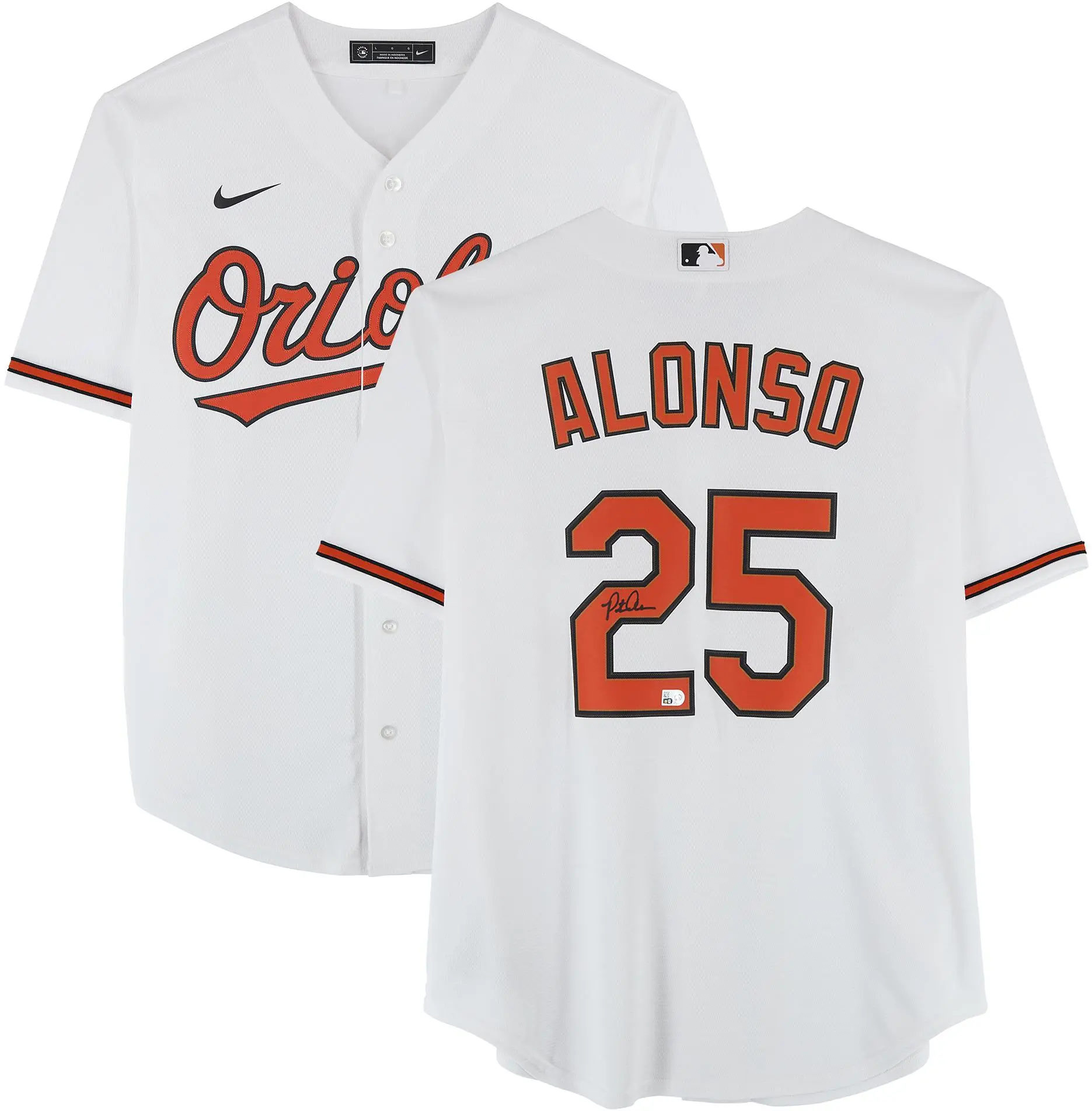Pete Alonso Baltimore Orioles Autographed White Nike Replica Jersey - Fanatics Authentic Certified